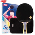 DHS 5 Star 5002 Professional Table Tennis Bat Hurricane 3 Rubbers Case