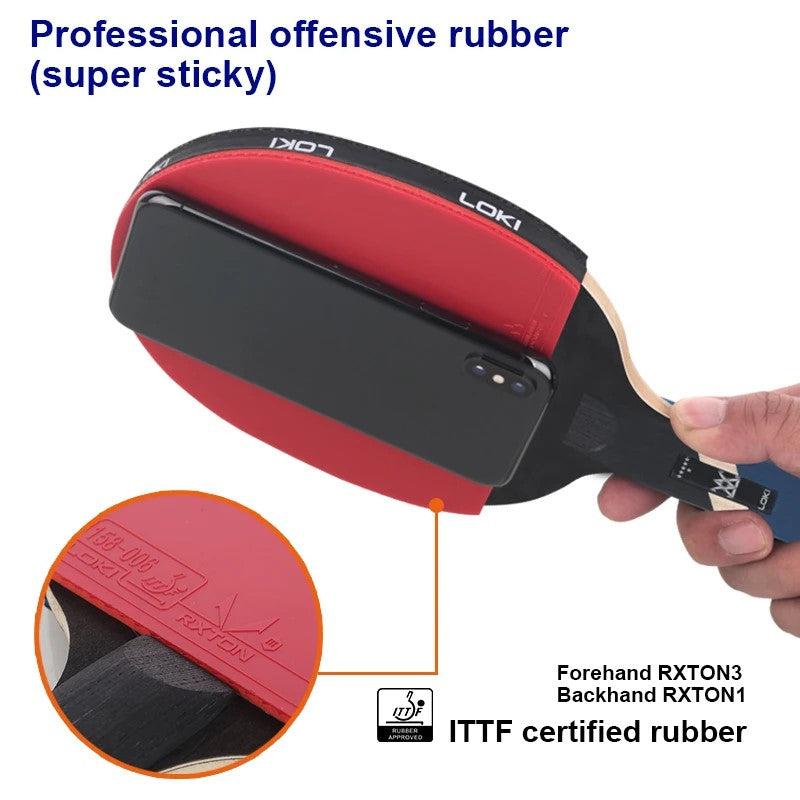 LOKI 6 Star Carbon Table Tennis Bat - Table Tennis Hub