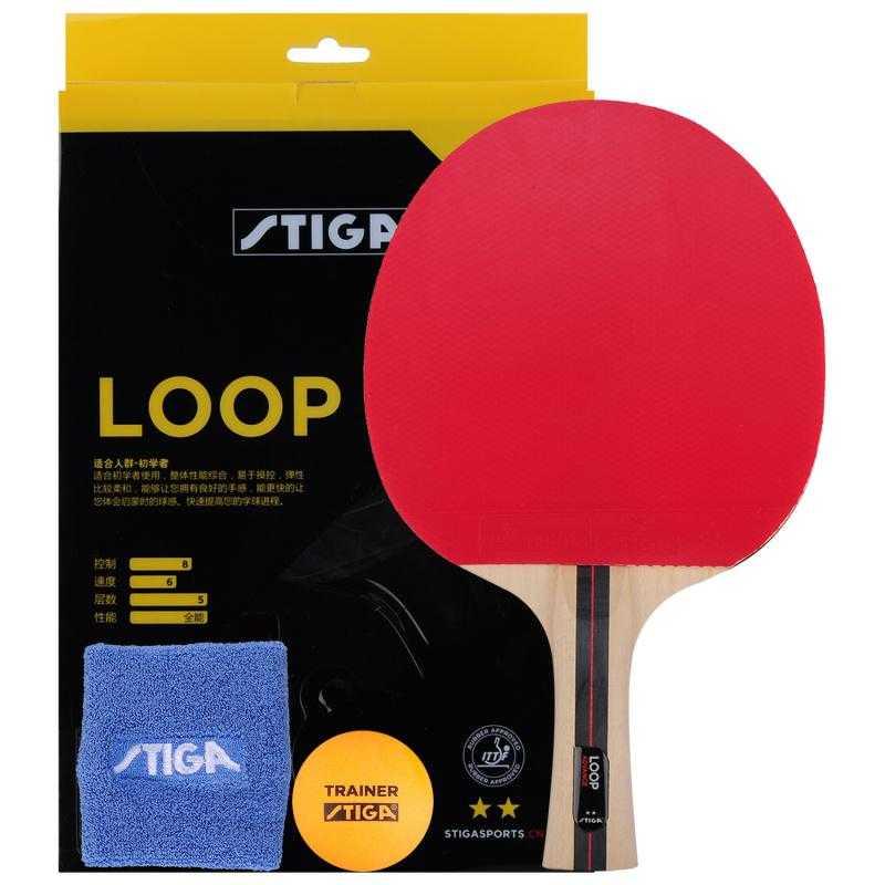 Stiga Loop 2 Star Table Tennis Bat Intermediate Player - Table Tennis Hub Stiga