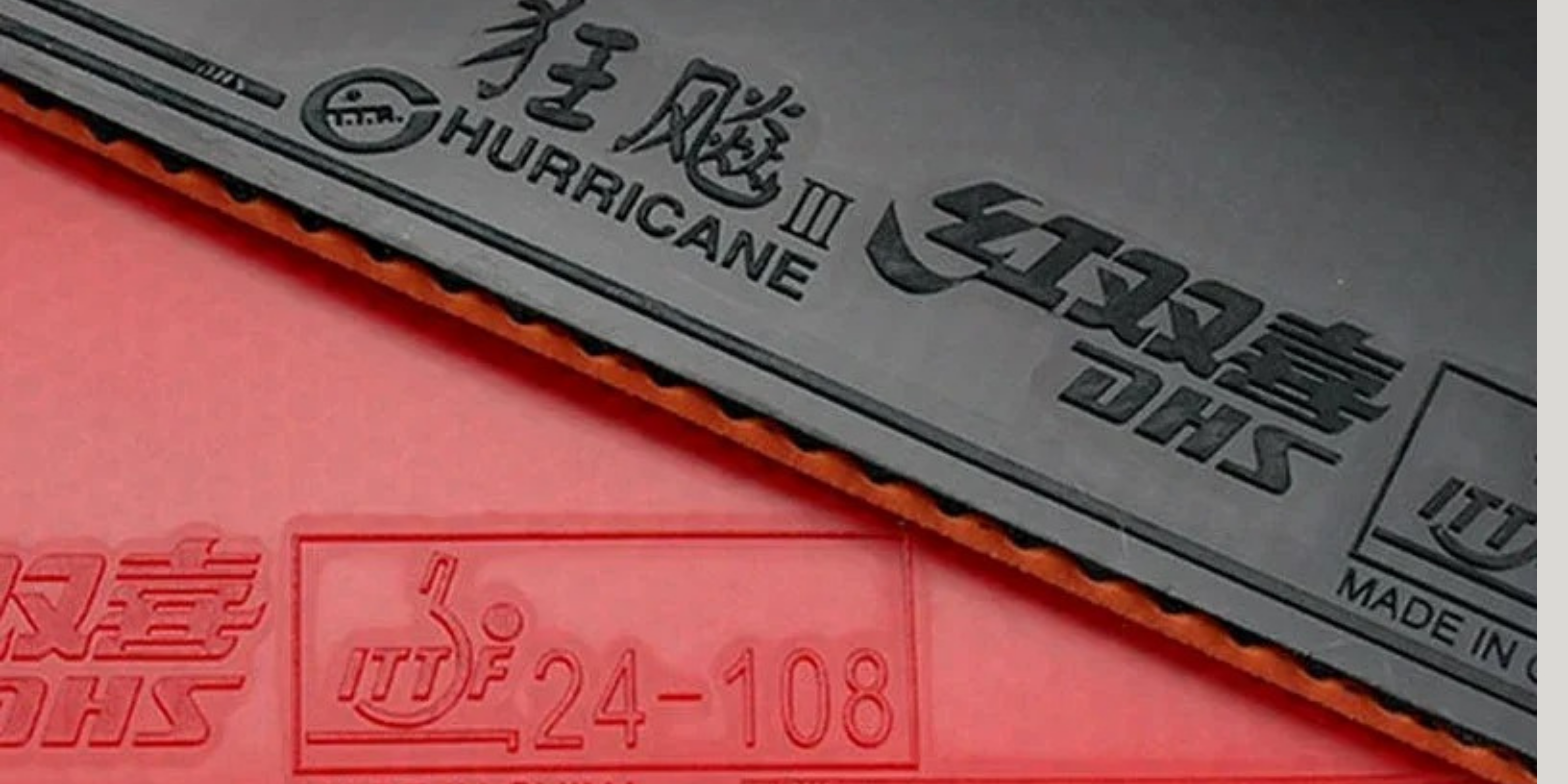 DHS Hurricane 3 Rubber: Blue vs Orange Sponge Table Tennis Rubber