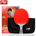 DHS 6 Star Table Tennis Bat 6002 with DHS Hurricane 8 & Tin Arc Rubbers - Table Tennis Hub
