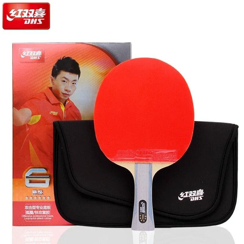 DHS 6002 table tennis bat with Hurricane 8 and Tin Arc rubbers