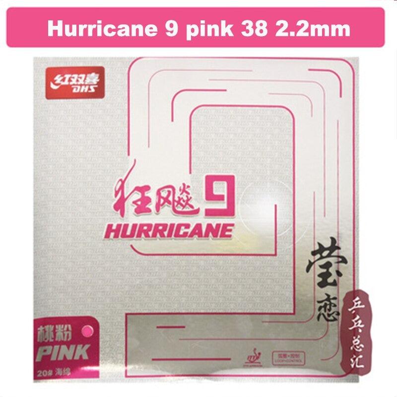 DHS Hurricane 9 Blue or Pink Table Tennis Rubber - Table Tennis Hub