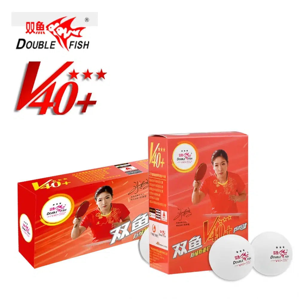 Double Fish 3-Star V40+ Table Tennis Balls