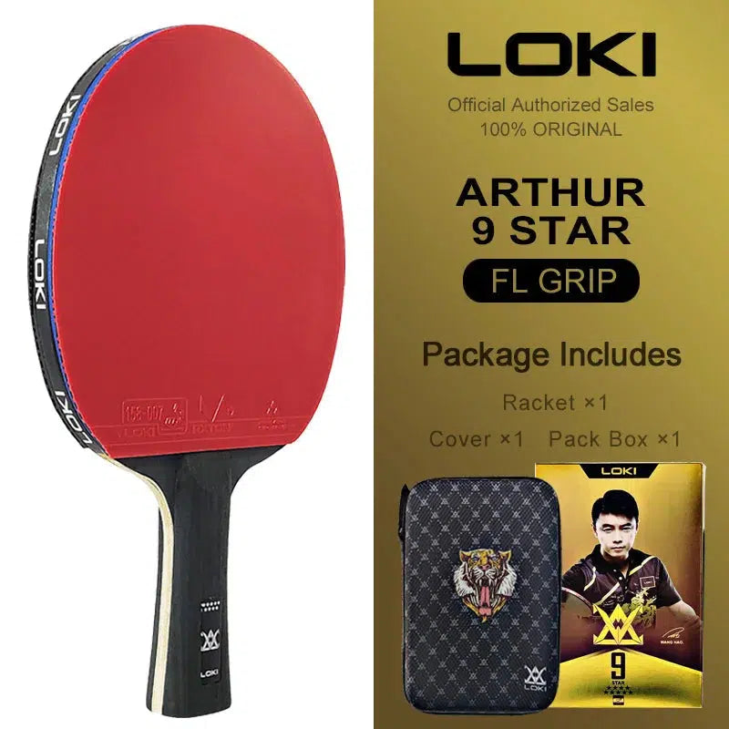 LOKI Arthur 9 Star Carbon Offensive Table Tennis Bat - Table Tennis Hub Loki