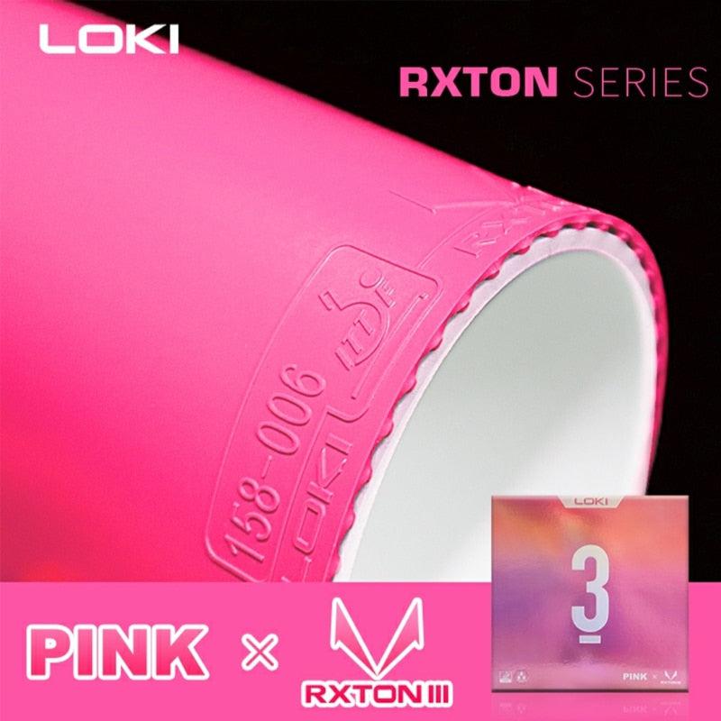 LOKI RXTON 3 Blue or Pink Table Tennis Rubber - Table Tennis Hub Loki