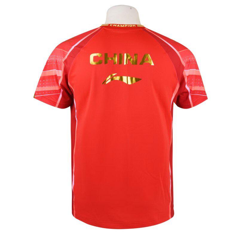 Li Ning 2024 Red Chinese National Team Shirt - Table Tennis Hub Li Ning