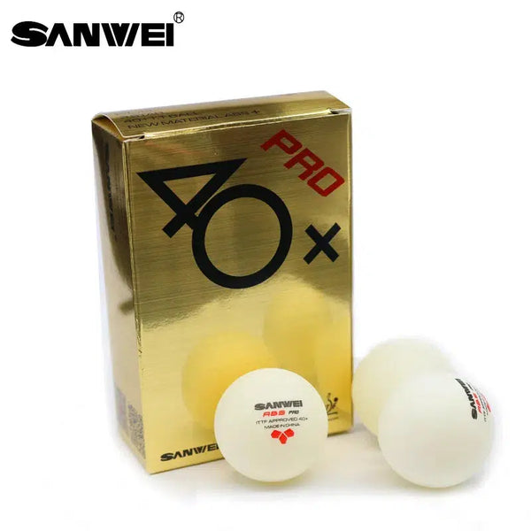 SANWEI 3 Star tafeltennisballen, ABS, wit, 6 stuks, goedgekeurd voor ITTF-wedstrijden SANWEI 3 Star tafeltennisballen, ABS, wit, 6 stuks, goedgekeurd voor ITTF-wedstrijden