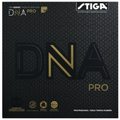 Stiga DNA Pro table tennis rubber packaging with branding and product details.
