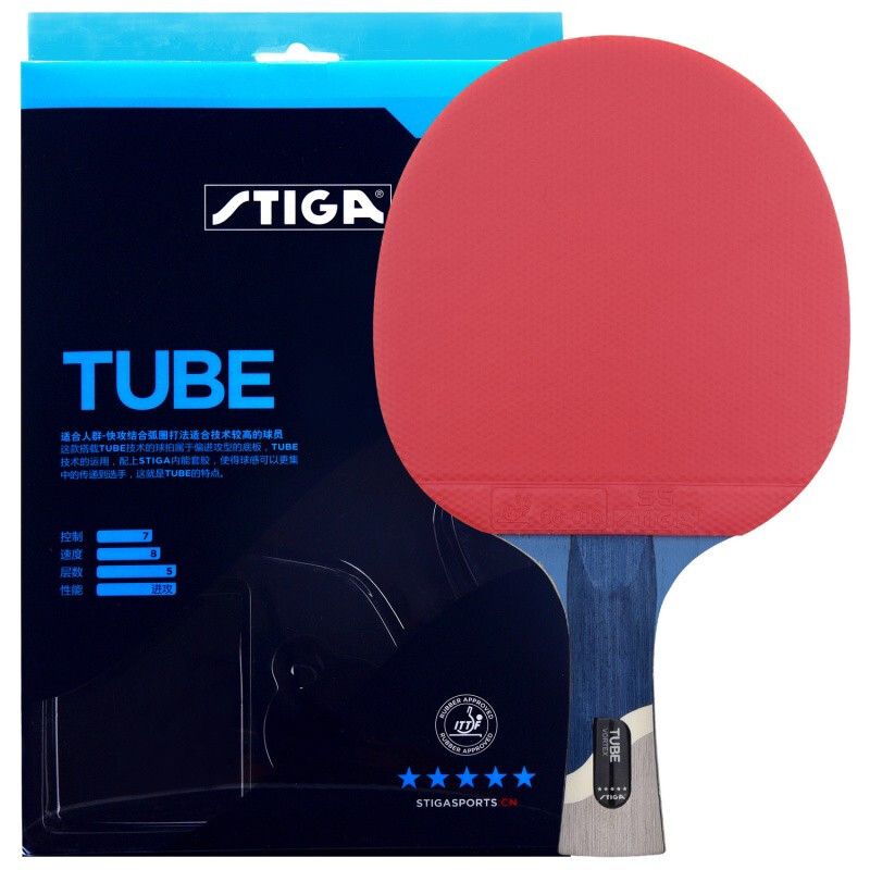 Racchetta Da Ping Pong STIGA Royal Five Star Carbon, 5+2 Strati Con Carbonio, Gomma ITTF, Per Gioco Offensivo