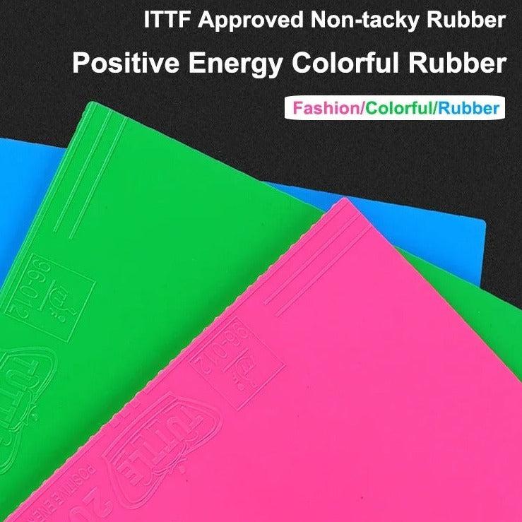 Tuttle Positive Energy ITTF Colored Table Tennis Rubber 