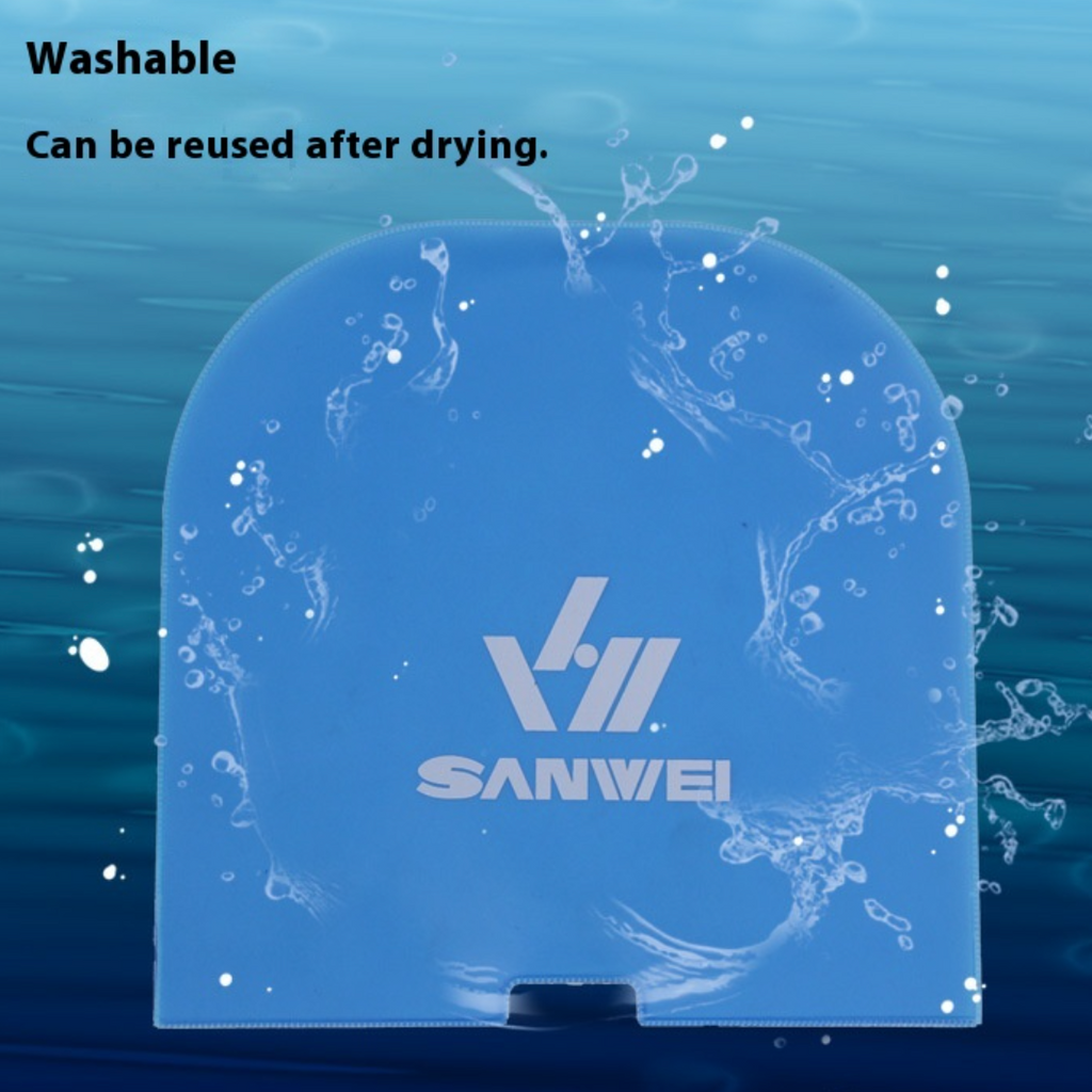 Table Tennis Bat Rubber Protection - Sanwei Dustproof Covers in Blue
