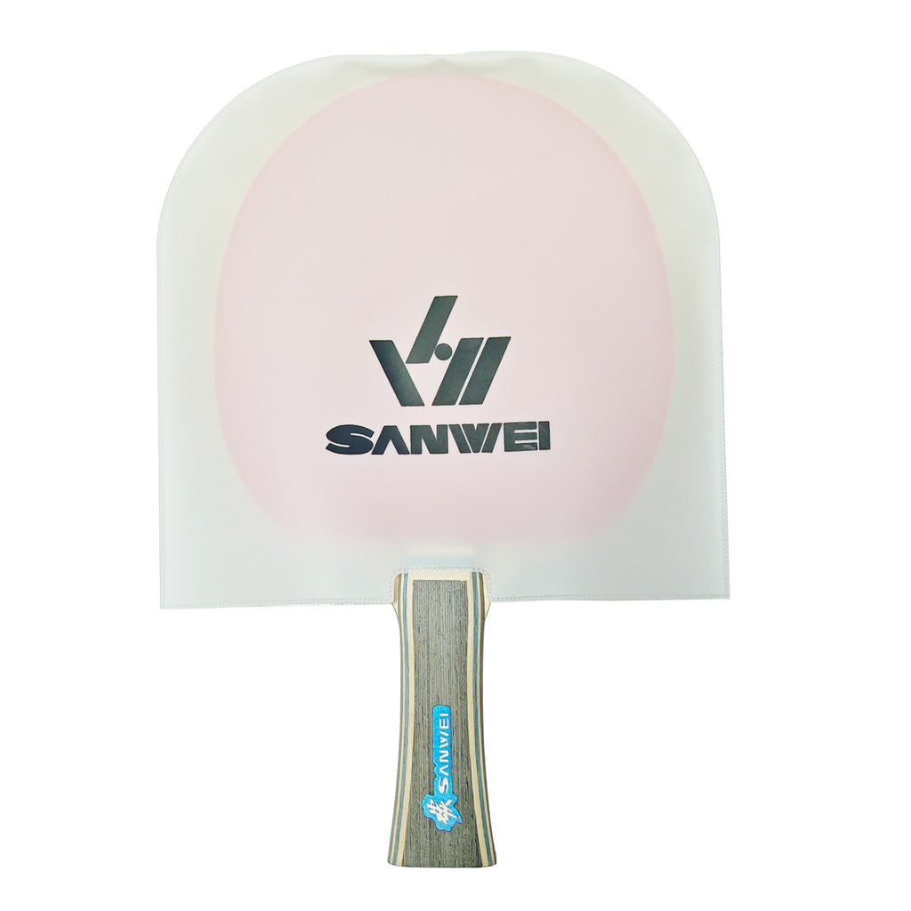 Table Tennis Bat Rubber Protection - Sanwei Dustproof Covers in White 
