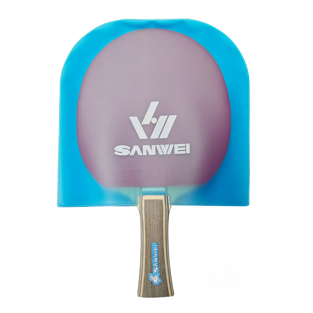 Table Tennis Bat Rubber Protection - Sanwei Dustproof Covers in Blue
