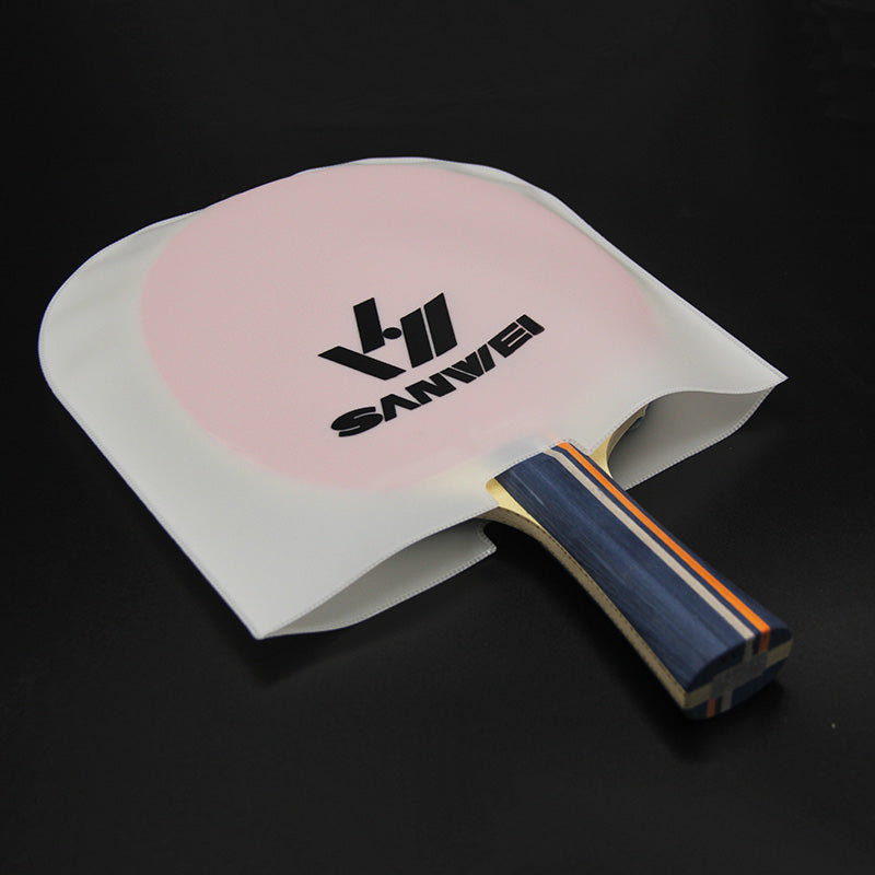Table Tennis Bat Rubber Protection - Sanwei Dustproof Covers in White 

