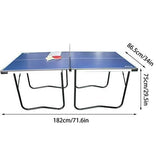 AIPINQI 6ft Table Tennis Table, Foldable Portable & Strong Indoor & Outdoor Table