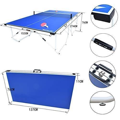 ALPIKA 9FT Professional Indoor Outdoor Table Tennis Table - Table Tennis Hub