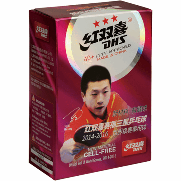 DHS Cell-Free 40+ 3 Star Table Tennis Ball 6 Pack - Table Tennis Hub