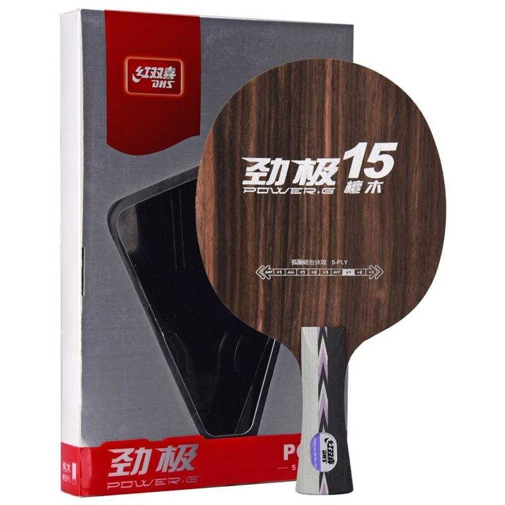 DHS PG15 5 Ply Ebony Blade - Table Tennis Hub