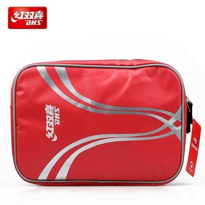 DHS Rectangle Table Tennis Bat Case Red - Table Tennis Hub