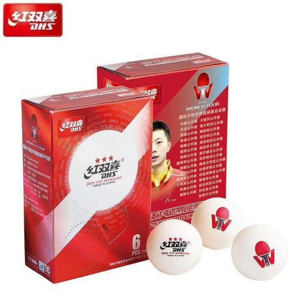 DHS latest ITTF WORLD TOUR 3-Star D40+ Special Version Table Tennis Balls