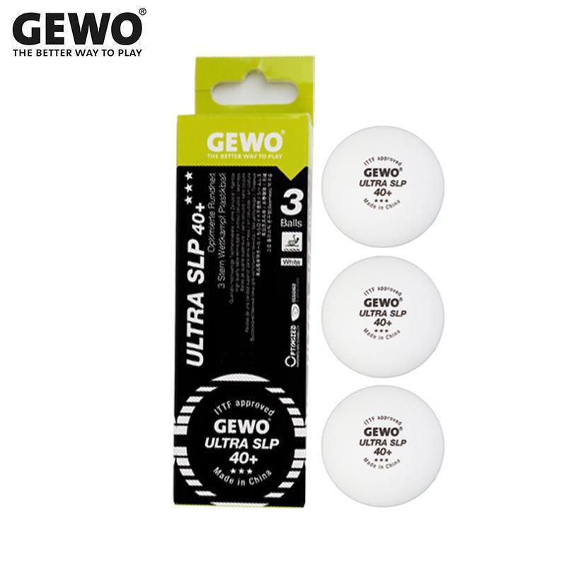 Palline Da Ping Pong GEWO Ultra SLP 3 Stelle - 72 Pezzi Certificate ITTF Per Competizioni