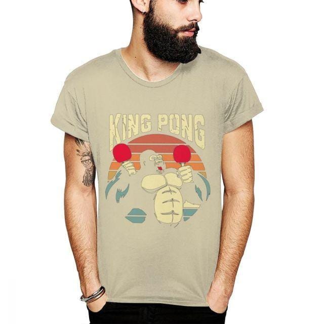 Gorilla King Pong Table Tennis T Shirt - Table Tennis Hub