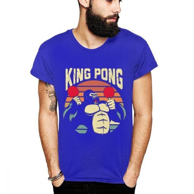 Gorilla King Pong Table Tennis T Shirt - Table Tennis Hub