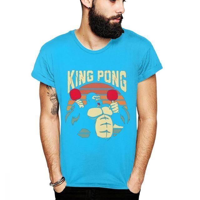 Gorilla King Pong Table Tennis T Shirt - Table Tennis Hub