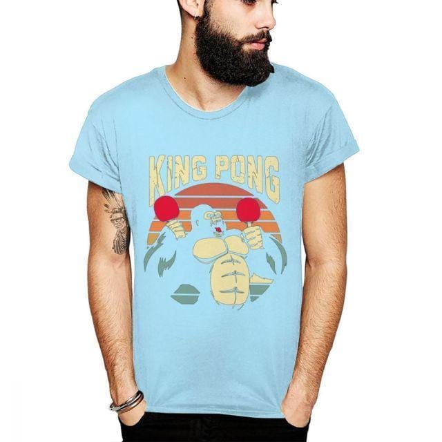 Gorilla King Pong Table Tennis T Shirt - Table Tennis Hub