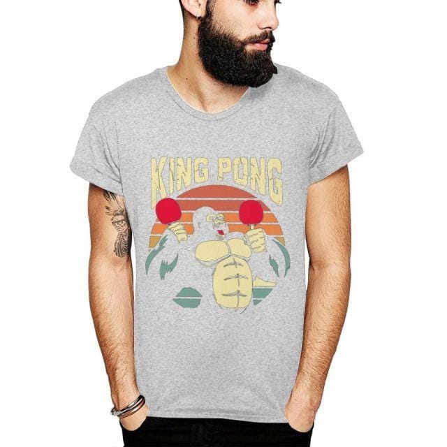 Gorilla King Pong Table Tennis T Shirt - Table Tennis Hub