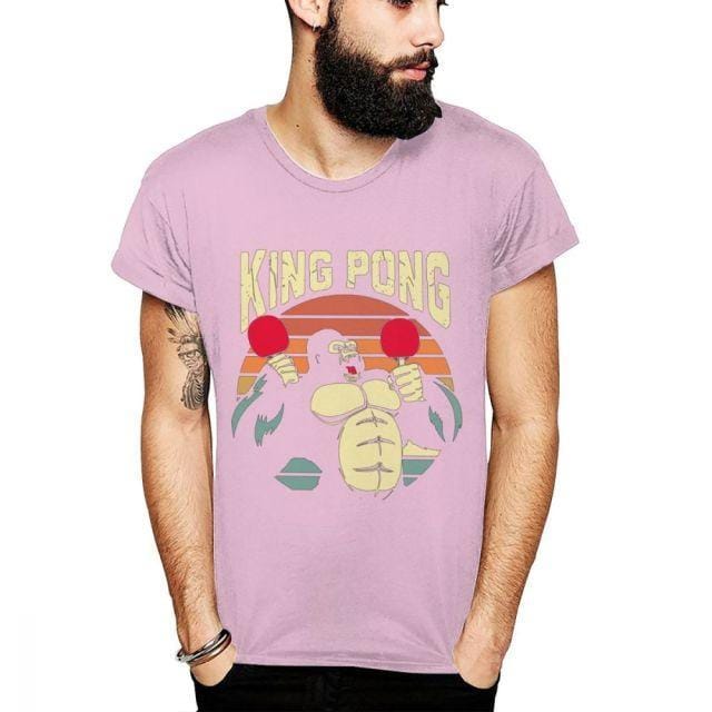 Gorilla King Pong Table Tennis T Shirt - Table Tennis Hub