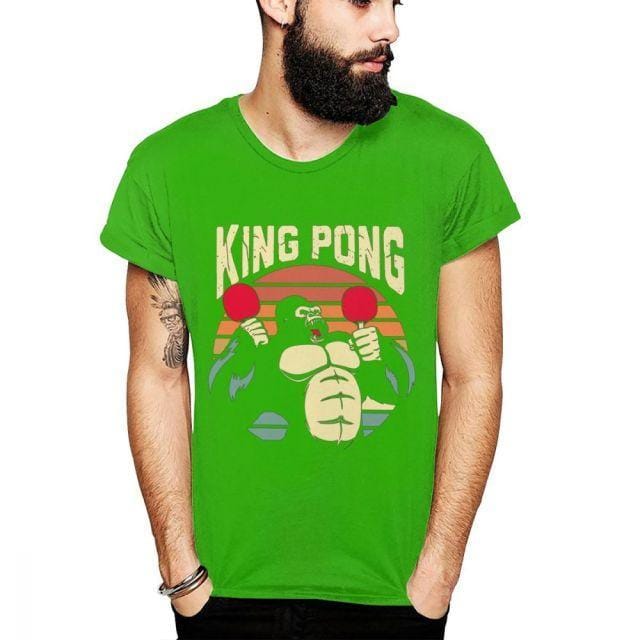 Gorilla King Pong Table Tennis T Shirt - Table Tennis Hub