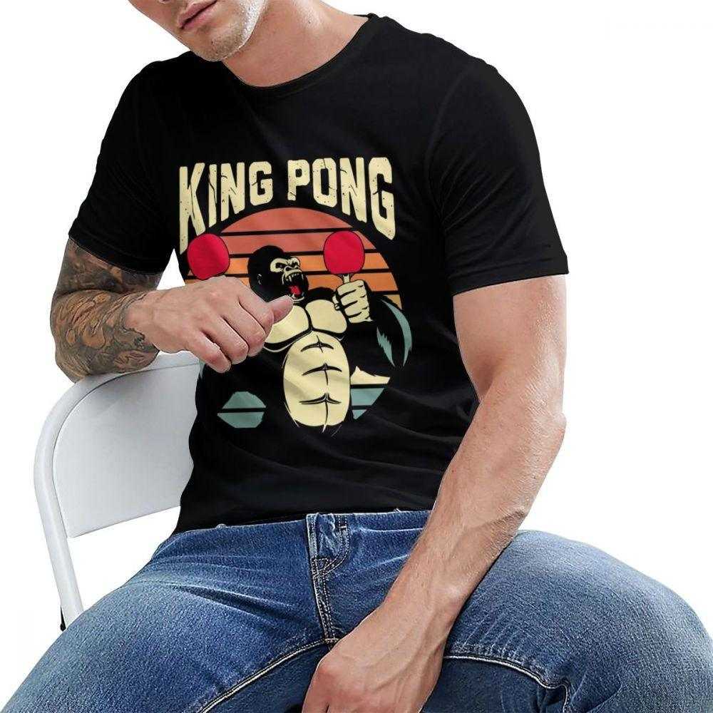 Gorilla King Pong Table Tennis T Shirt - Table Tennis Hub