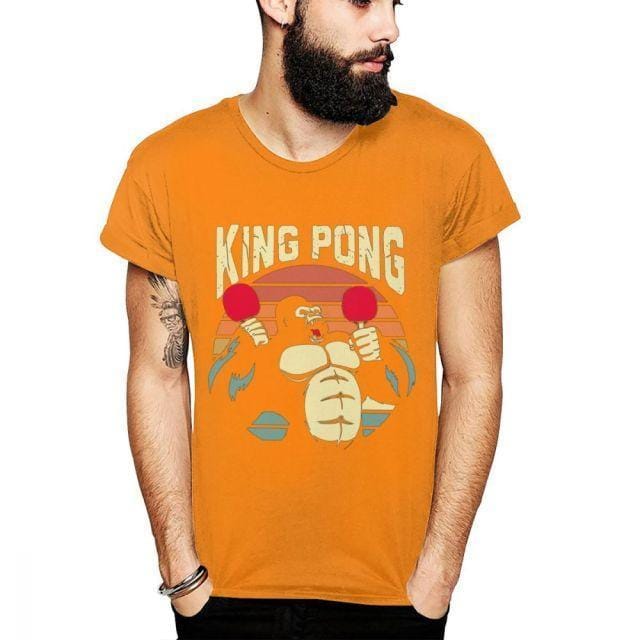 Gorilla King Pong Table Tennis T Shirt - Table Tennis Hub