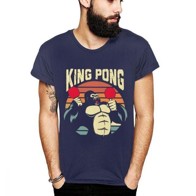 Gorilla King Pong Table Tennis T Shirt - Table Tennis Hub