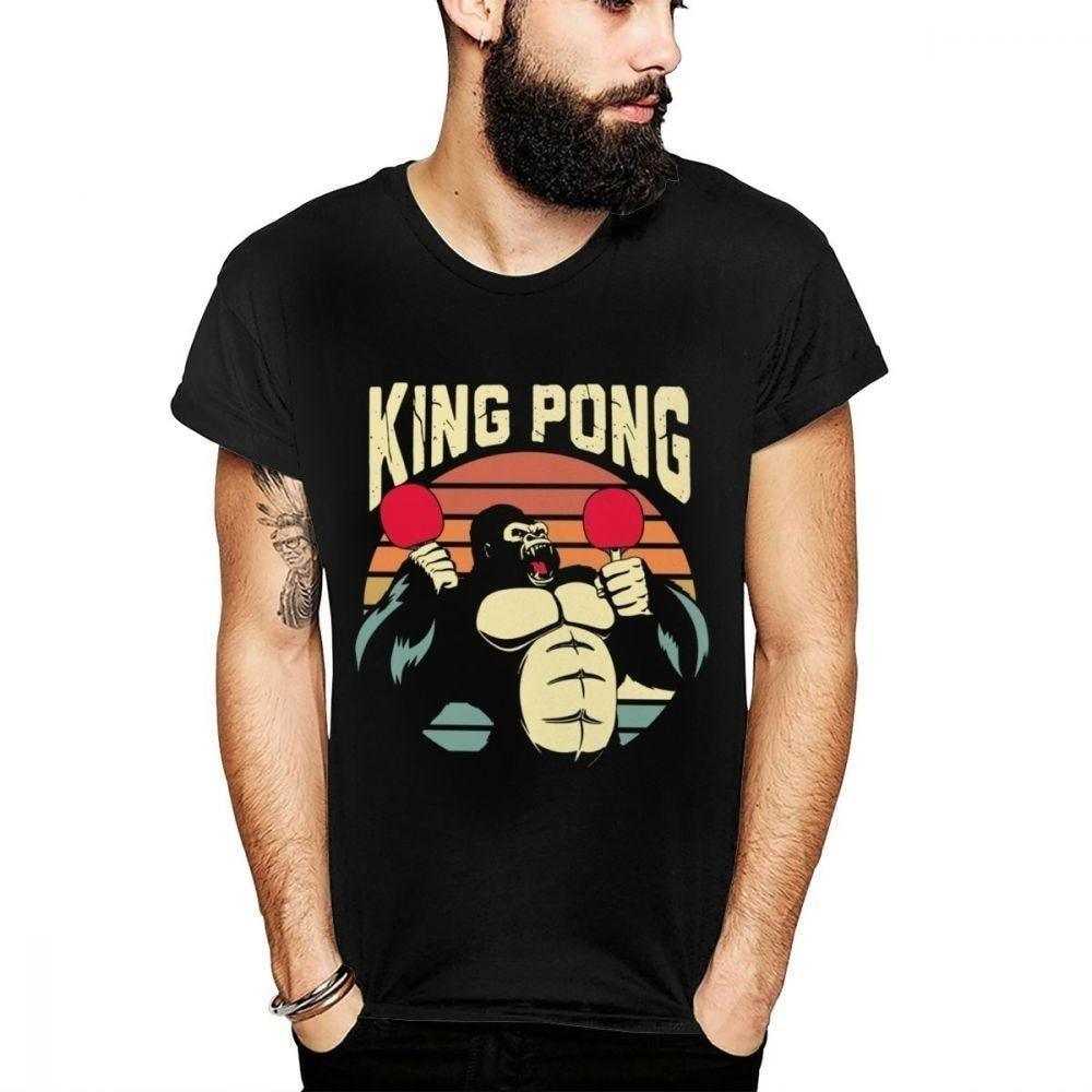 Gorilla King Pong Table Tennis T Shirt - Table Tennis Hub