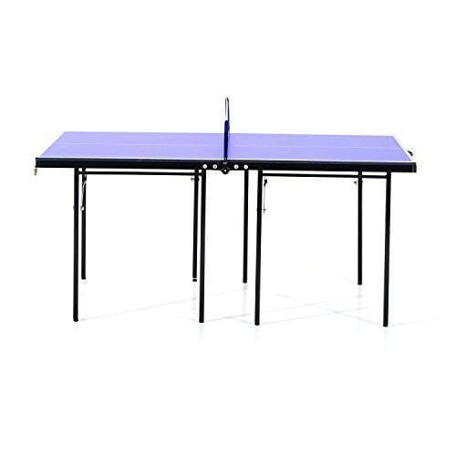 HOMCOM Folding Mini Compact Table Tennis Top Ping Pong Table Set - Table Tennis Hub