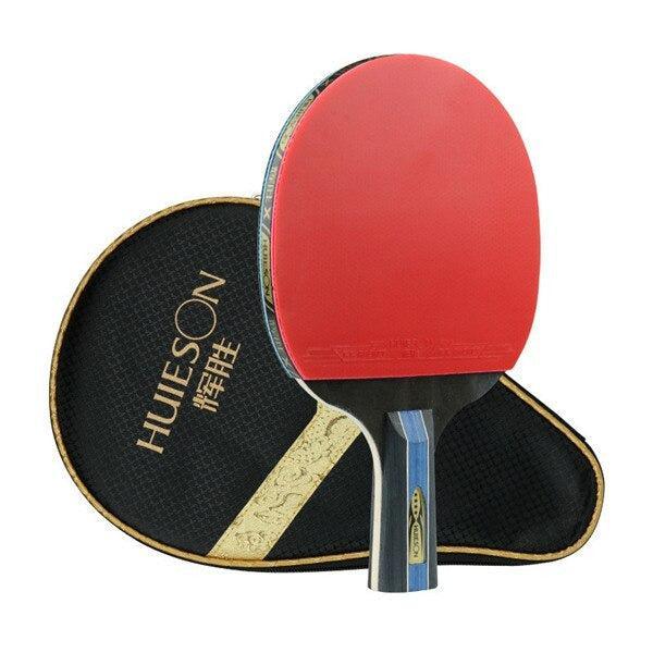 Huieson 4 Star 7 Ply Table Tennis Bat + Case - Table Tennis Hub