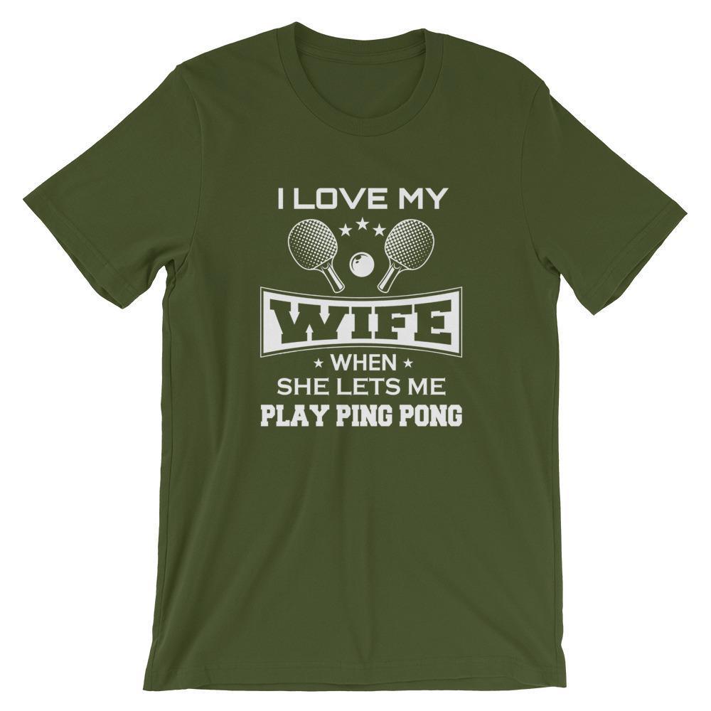 I love my Wife Table Tennis T-Shirt - Table Tennis Hub