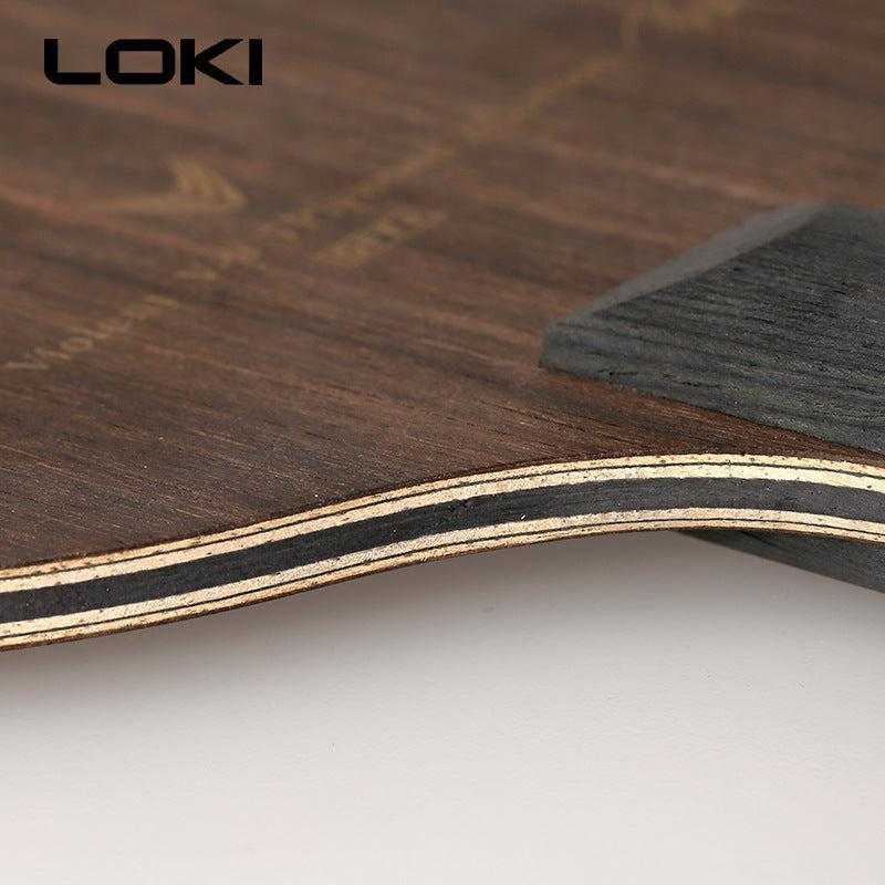 LOKI Violent V9 7+2 Ebony Carbon 9 Ply Blade - Table Tennis Hub