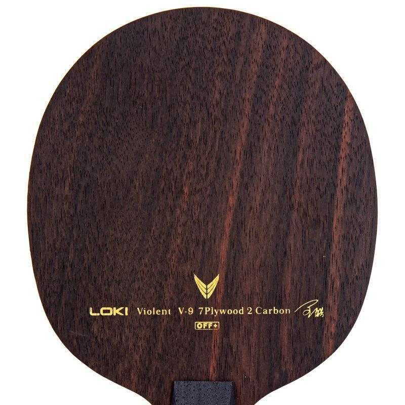 LOKI Violent V9 7+2 Ebony Carbon 9 Ply Blade - Table Tennis Hub