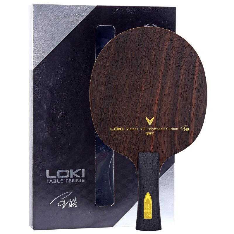 LOKI Violent V9 7+2 Ebony Carbon 9 Ply Blade - Table Tennis Hub