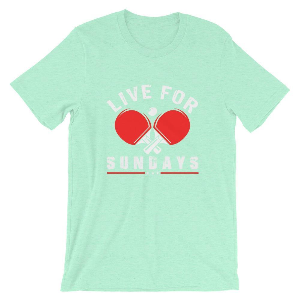 Live for Sundays Table Tennis T-Shirt - Table Tennis Hub