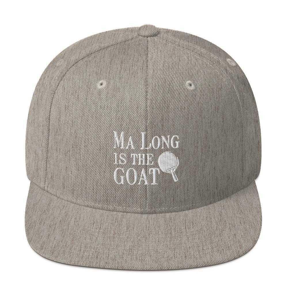 Ma Long is The GOAT Snapback Hat - Table Tennis Hub