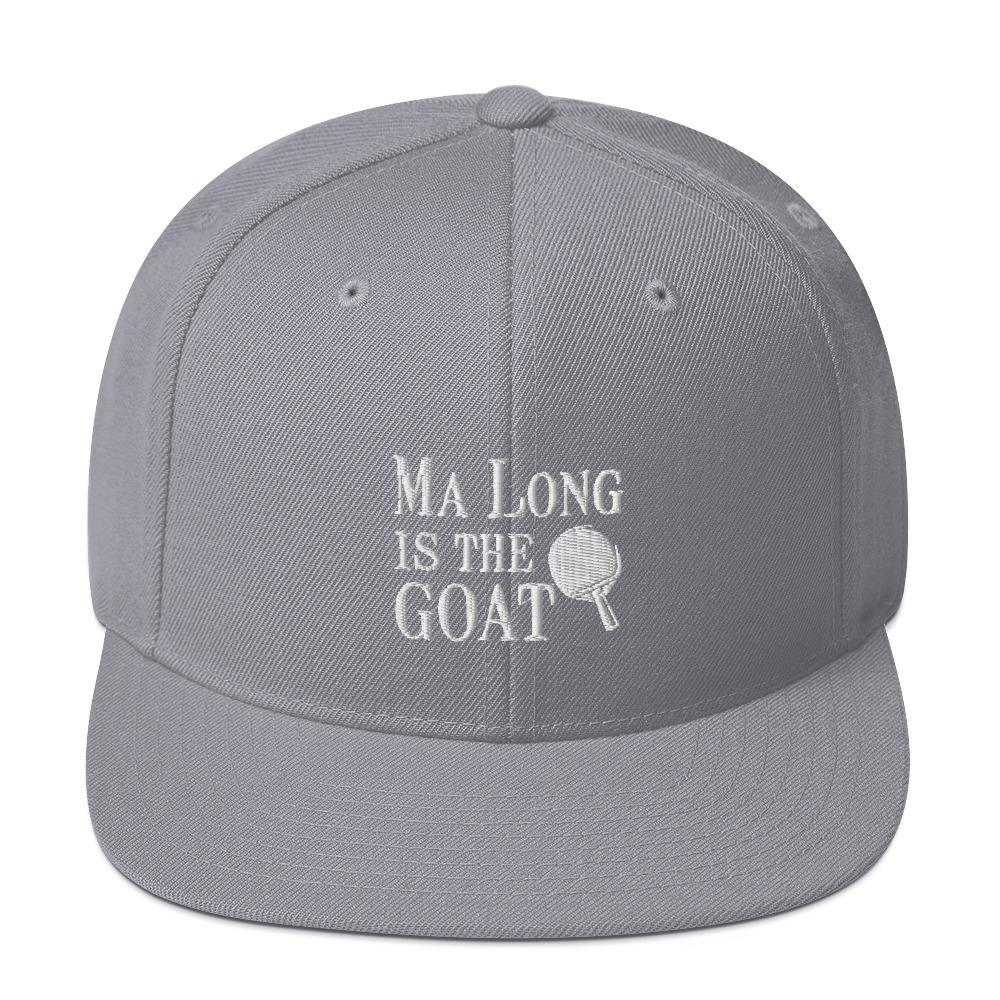 Ma Long is The GOAT Snapback Hat - Table Tennis Hub