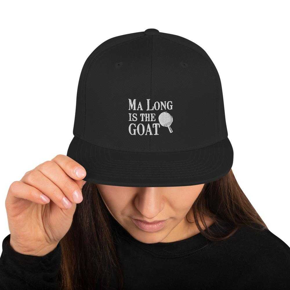 Ma Long is The GOAT Snapback Hat - Table Tennis Hub