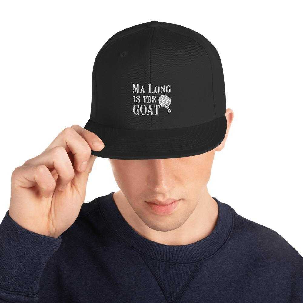 Ma Long is The GOAT Snapback Hat - Table Tennis Hub