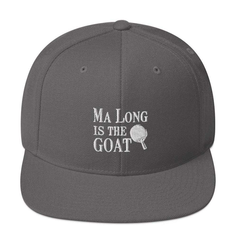 Ma Long is The GOAT Snapback Hat - Table Tennis Hub