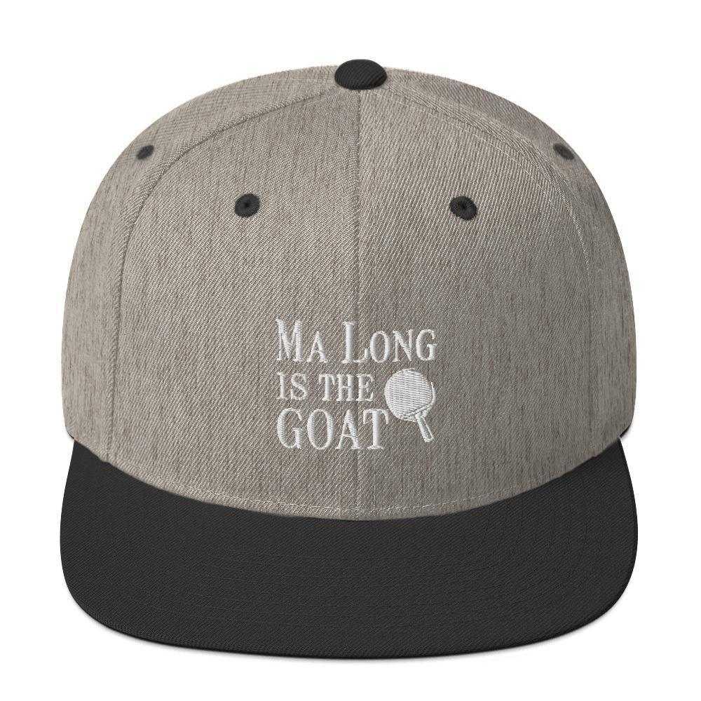 Ma Long is The GOAT Snapback Hat - Table Tennis Hub
